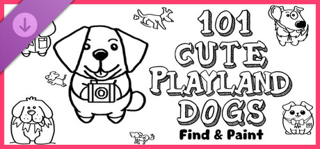 101 Cute Playland Dogs: Find & Paint - Artbook Icon