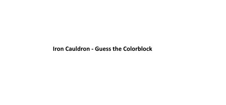 Iron Cauldron - Guess the Colorblock Icon