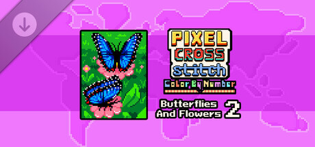 Pixel Cross Stitch - Flowers and Butterflies Pack 2 Icon
