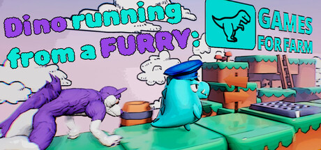Dino running from a FURRY: GAMESFORFARM Icon